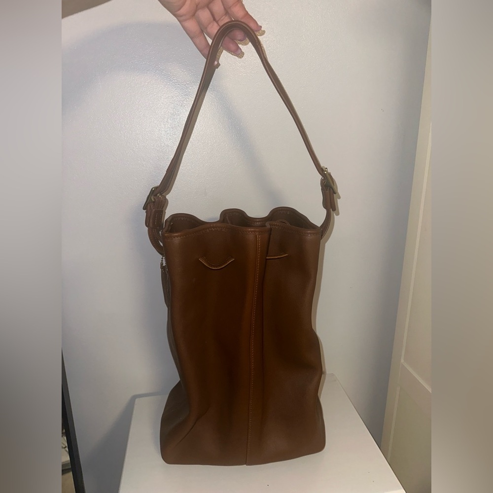 Coach Legacy Drawstring Bucket Bag!